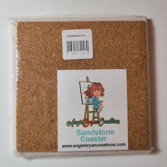 Butterfly Sandstone Coaster created by Angie Bryan of Angie Bryan Creations - Picture 3 of 6